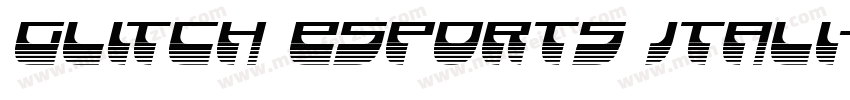 Glitch Esports Itali字体转换